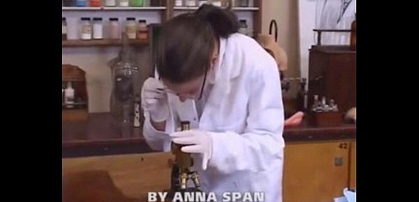  Sexy Lab Girl Uses Her Skills To Get Sperm Sample From Janitor